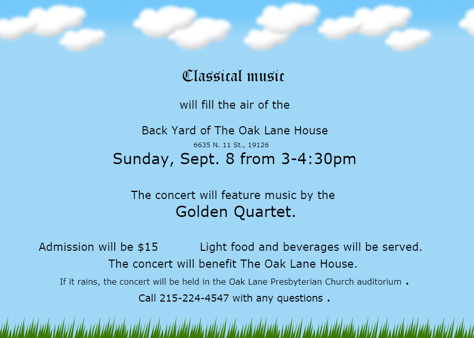 Classical Concert at OLH - 9-8-2019